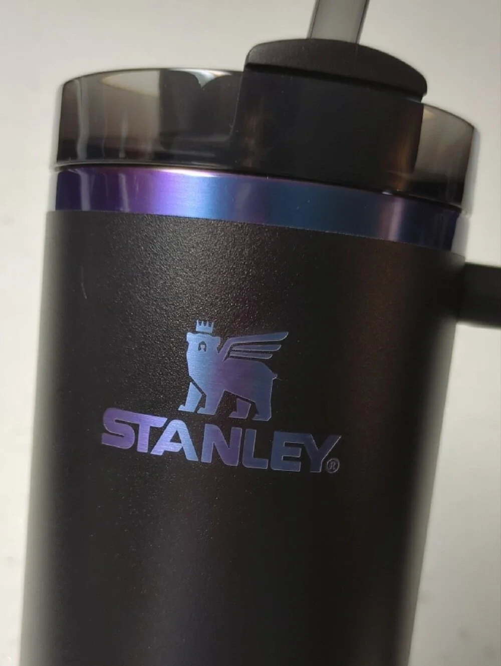 Stanley Black Chroma 30 Oz Travel Tumbler with Iridescent Purple-Blue Accents - Picture 4 of 12